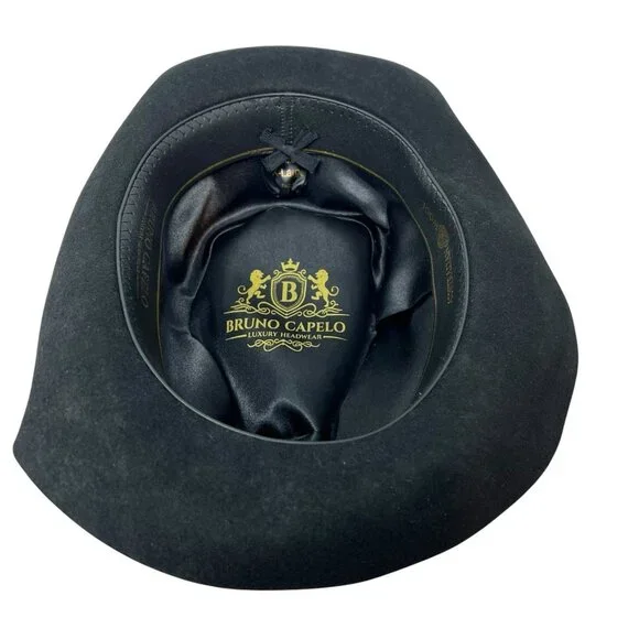 Bruno Capelo XL Hat Cap Australian Wool Fedora Teardrop Crown Fabio FB230 7 1/2
